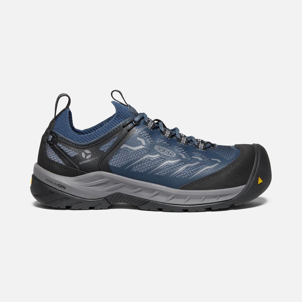 Keen Werkschoenen Dames Donker Blauw/Grijs - Flint Ii Sport (Carbon-Fiber Toe) - 81205-GMJD